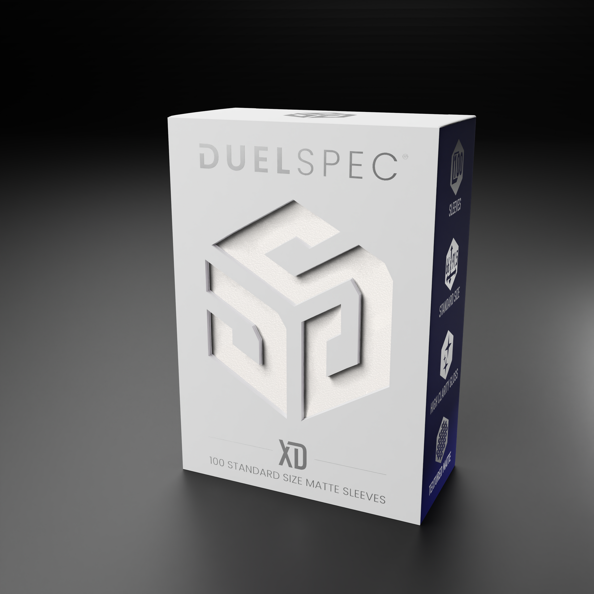 duelspec card sleeves XD  Black  Premium TCG 100 Pack Standard Size 66x91mm Matte Deck Protectors, Clear Front & Opaque Back, Tournament Grade Trading Card Sleeves for Standard Trading Cards The acid XD (Standard matte sleeves) -